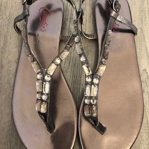 Candies Sandals Silver size 7